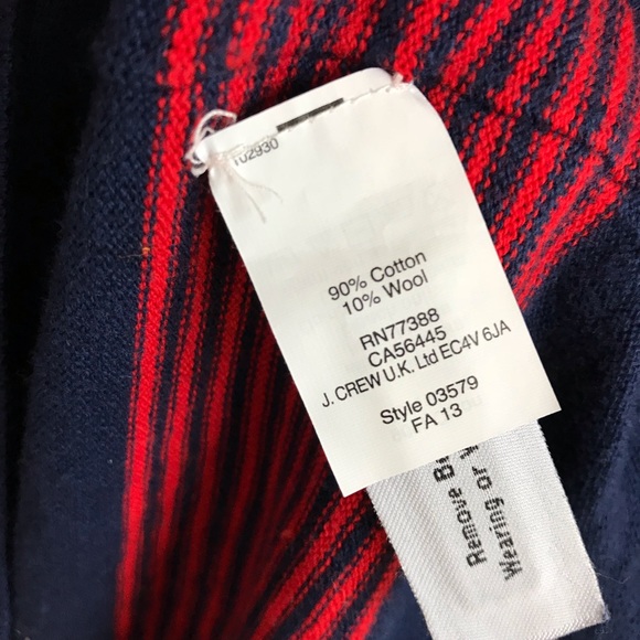 MADEWELL Striped V Neck Pullover Sweater Sz S - Picture 6 of 6